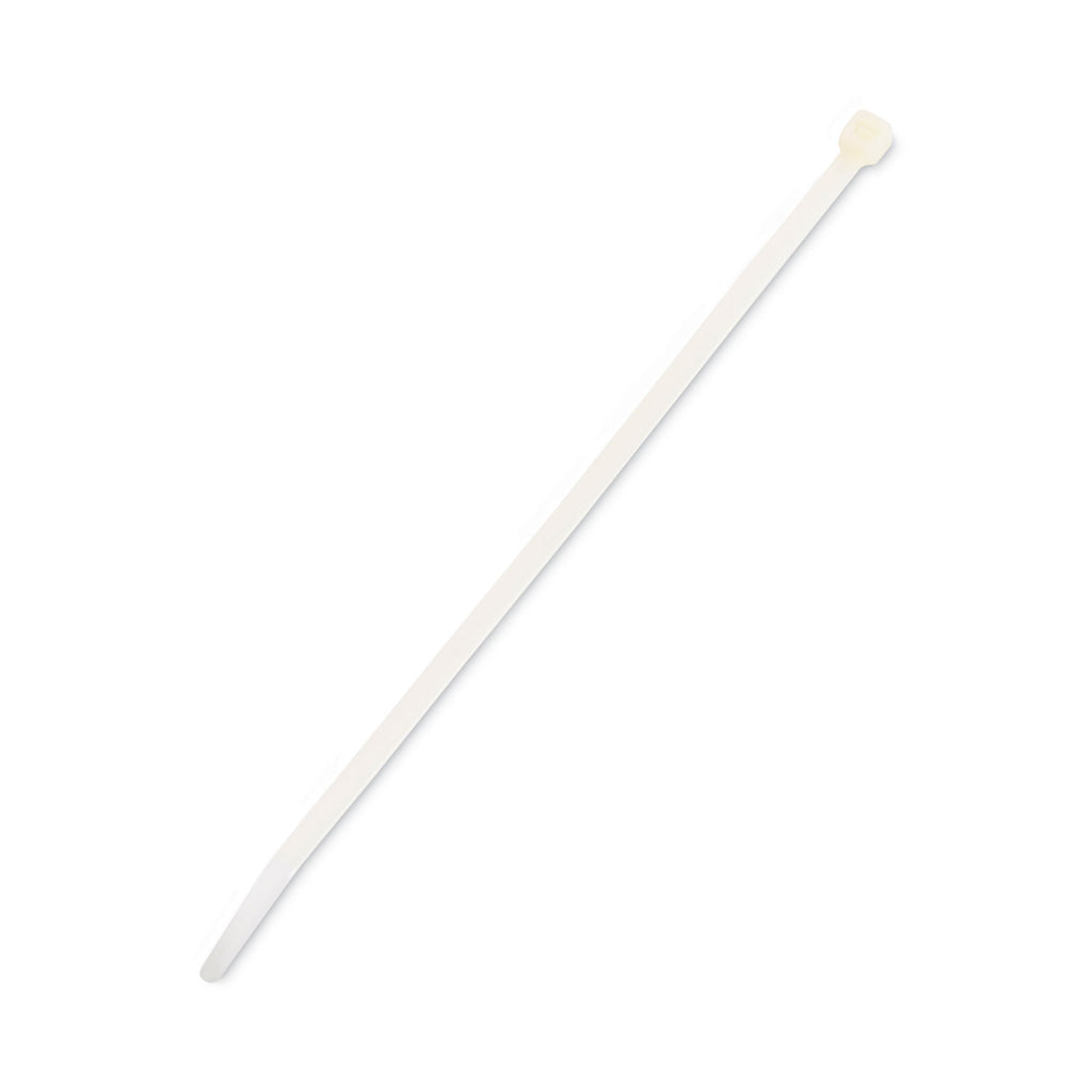 Nylon Cable Ties, 8 x 0.19, 50 lb, Natural, 1,000/Pack