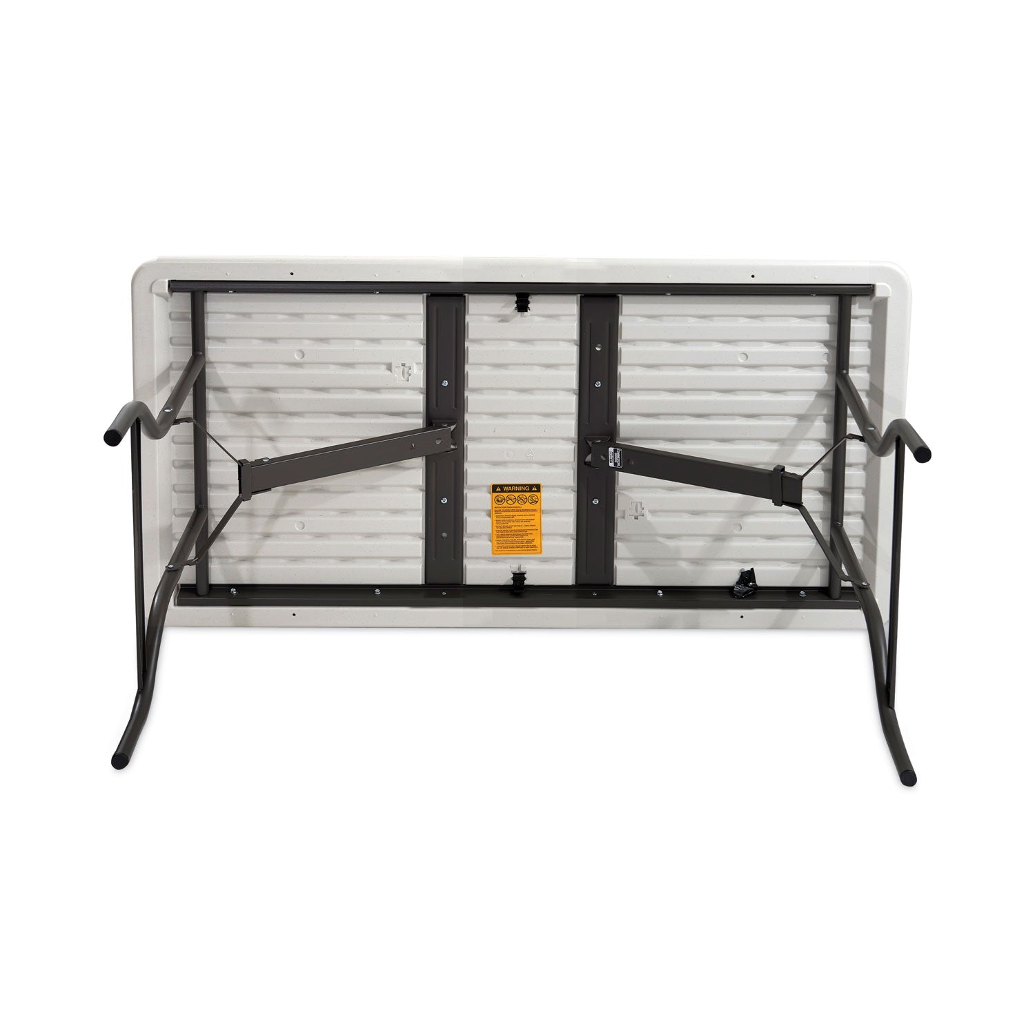 IndestrucTable Industrial Folding Table, Rectangular, 96" x 30" x 29", Platinum - 