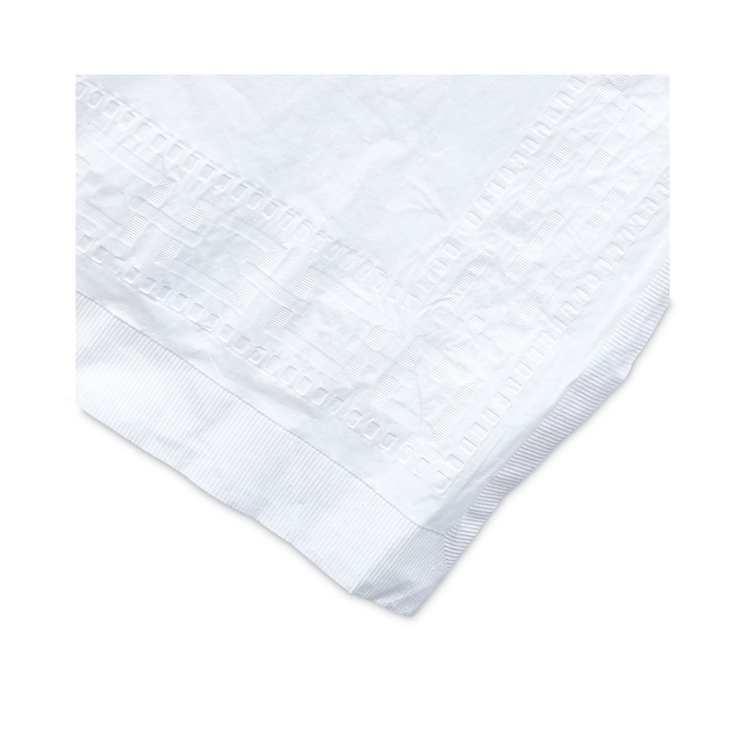 Paper Table Cover, Embossed Paper with Plastic Liner, 54" x 108", White, 20/Carton - 