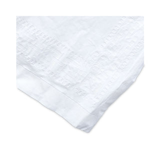 Paper Table Cover, Embossed Paper with Plastic Liner, 54" x 108", White, 20/Carton