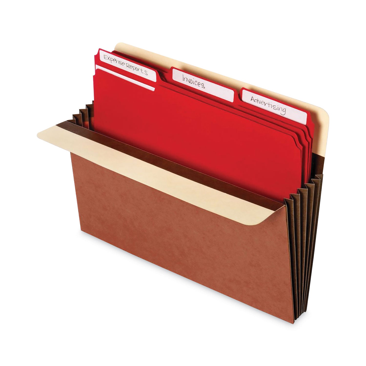 redrope-expanding-file-pockets-7-expansion-letter-size-brown-5-box_unv17562 - 3