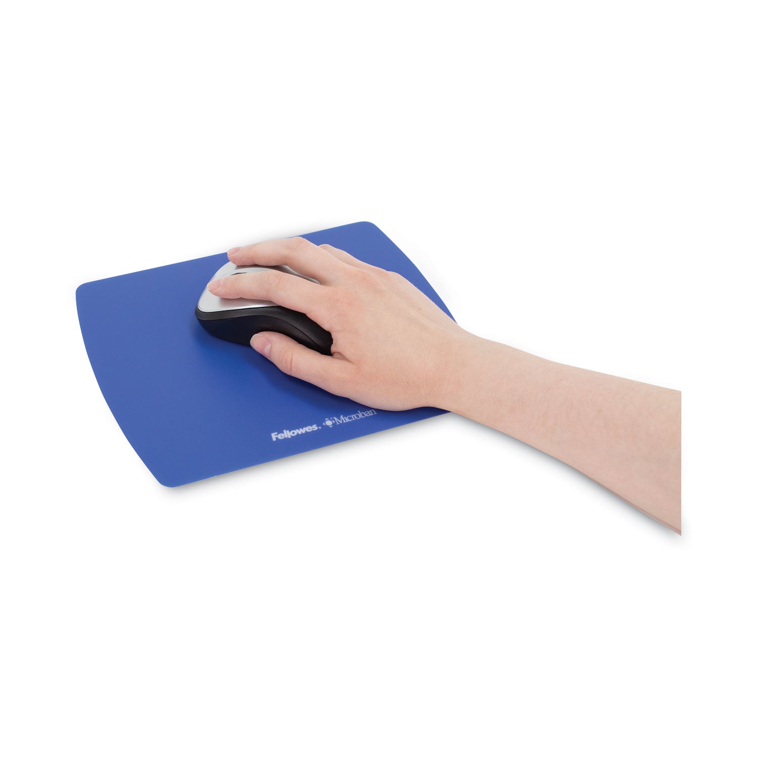 Ultra Thin Mouse Pad with Microban Protection, 9 x 7, Sapphire Blue - 