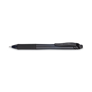 EnerGel-X Gel Pen, Retractable, Bold 1 mm, Black Ink, Smoke/Black Barrel, Dozen - 