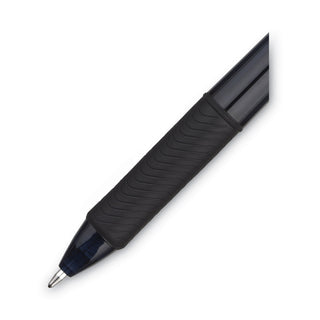 EnerGel-X Gel Pen, Retractable, Bold 1 mm, Black Ink, Smoke/Black Barrel, Dozen - 