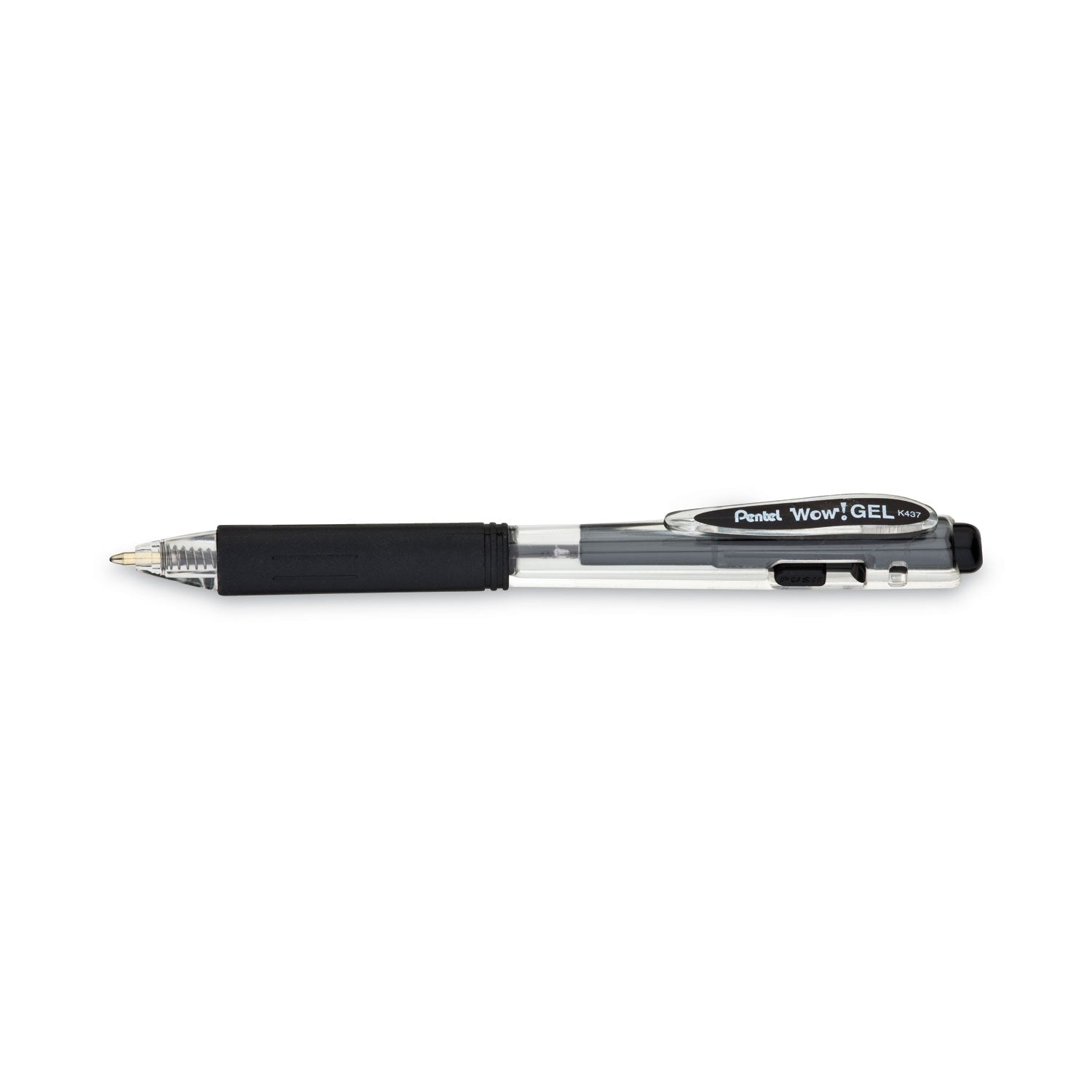 wow!-gel-pen-retractable-medium-07-mm-black-ink-clear-black-barrel-12-pack_penk437bps12a - 2