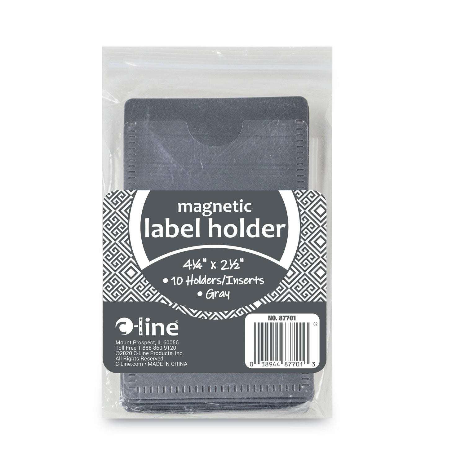slap-stick-magnetic-label-holders-side-load-425-x-25-gray-10-pack_cli87701 - 5