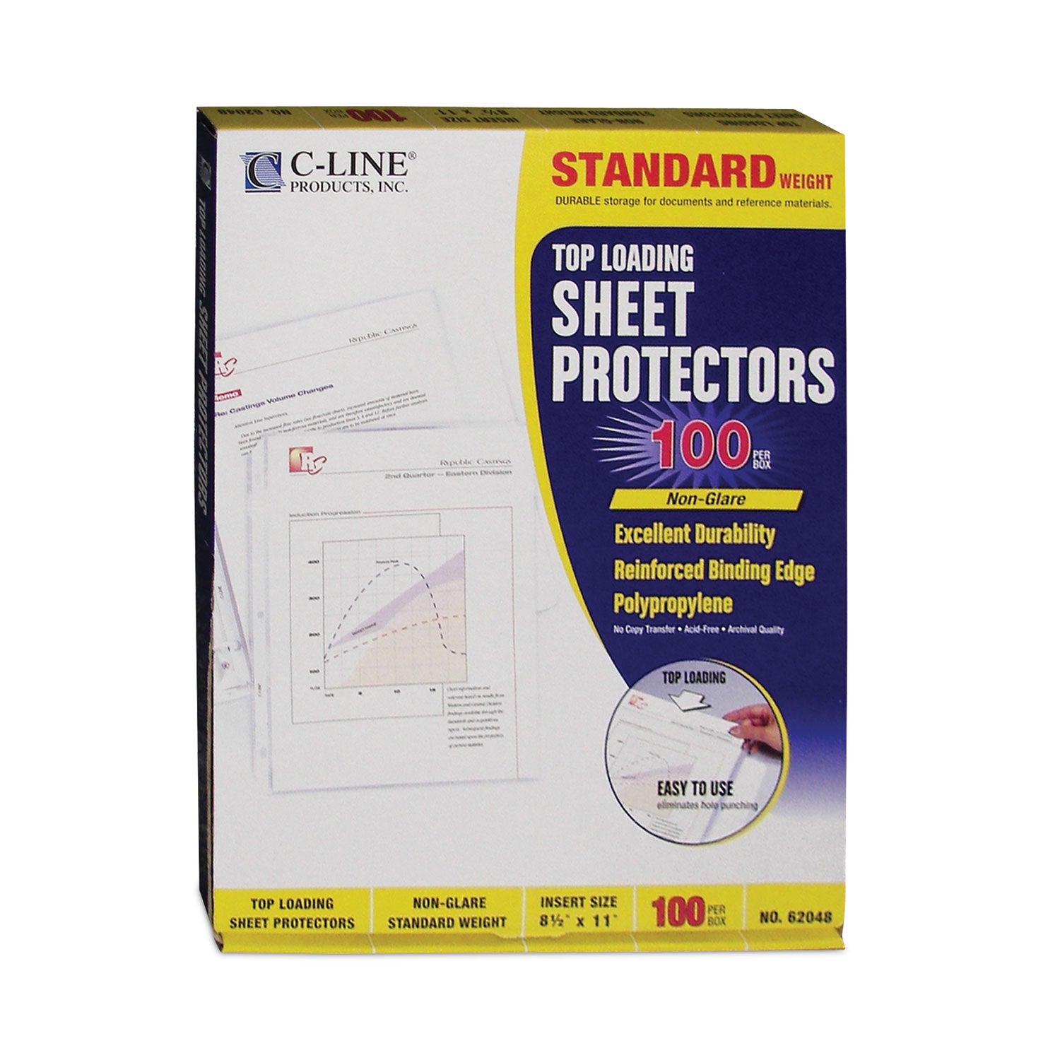 standard-weight-polypropylene-sheet-protectors-non-glare-2-11-x-85-100-box_cli62048 - 4