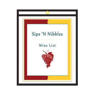 Shop Ticket Holders, Stitched, Both Sides Clear, 75 Sheets, 9 x 12, 25/Box - 