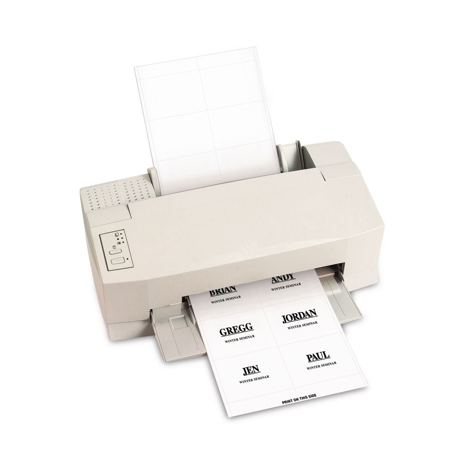 Name Badge Inserts, 4 x 3, White, 60/Pack