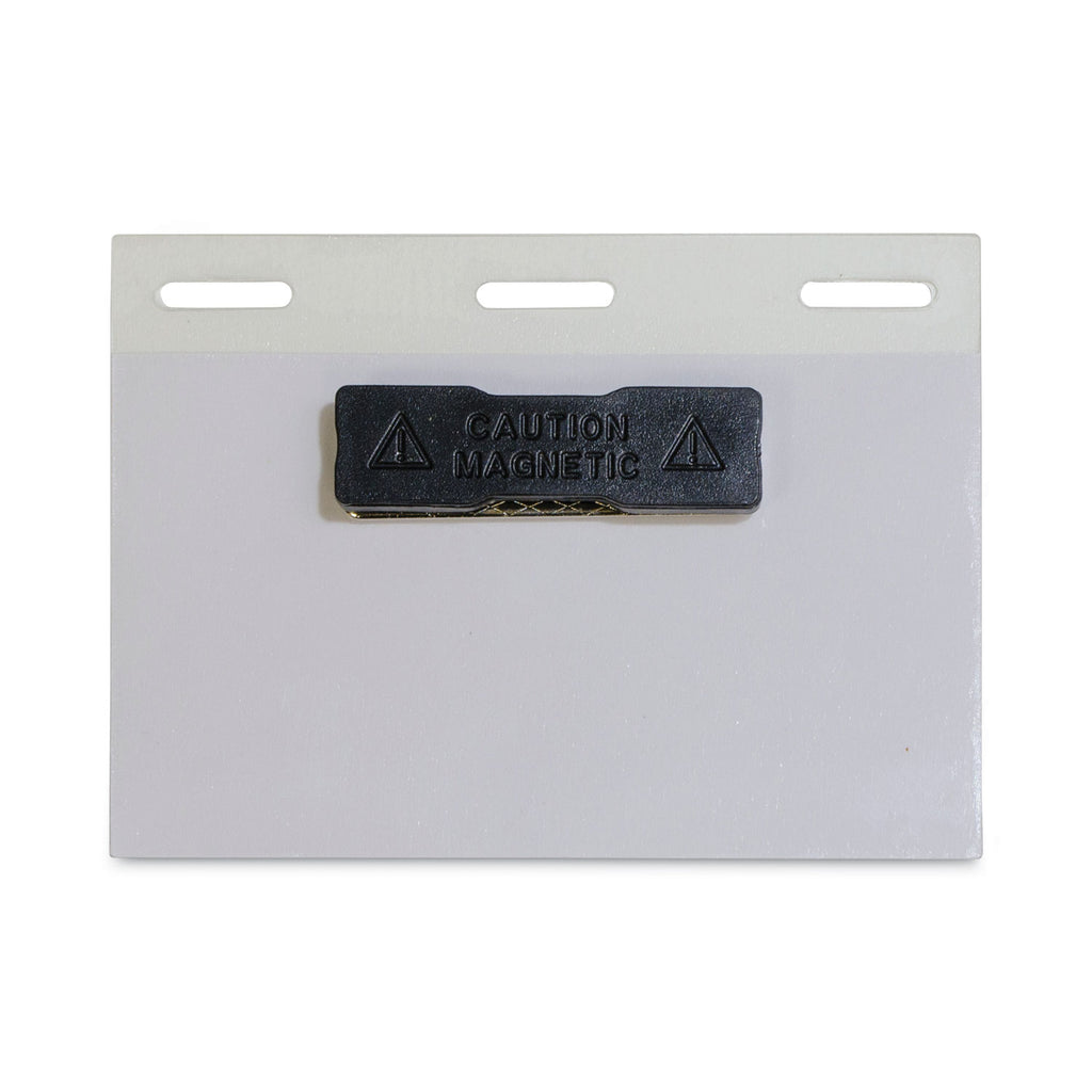 Self-Laminating Magnetic Style Name Badge Holder Kit, 2" x 3", Clear, 20/Box