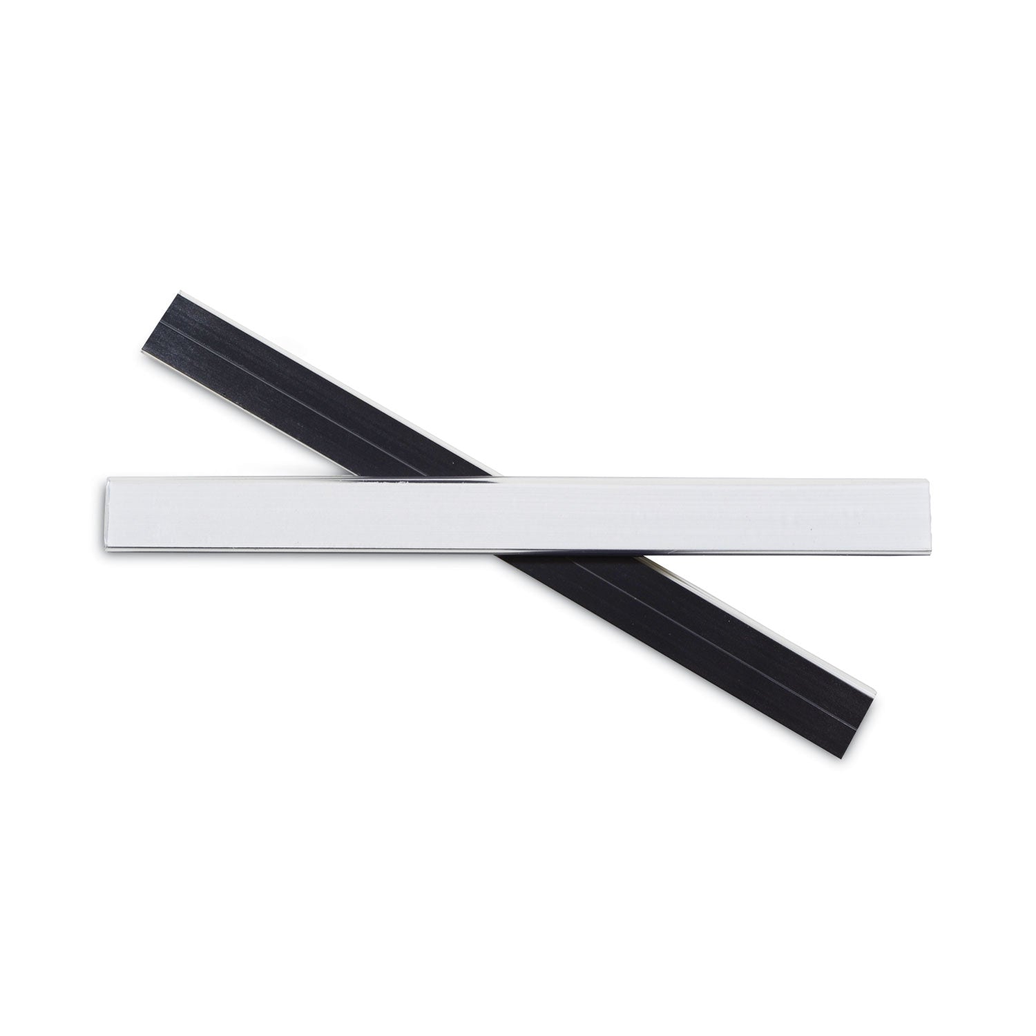 HOL-DEX Magnetic Shelf/Bin Label Holders, Side Load, 0.5 x 6, Clear, 10/Box - 