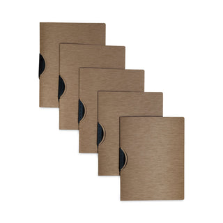 modern-metallic-executive-style-report-cover-swing-clip-85-x-11-bronze-bronze-5-pack_cli33316 - 4