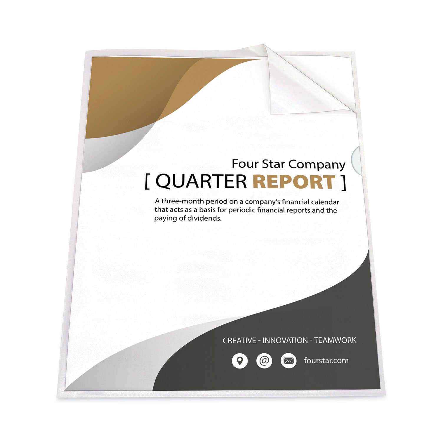 Antimicrobial Protected Poly Project Folders, Letter Size, Clear, 25/Box - 