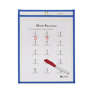 stitched-shop-ticket-holders-top-load-super-heavy-clear-9-x-12-inserts-15-box_cli43915 - 2