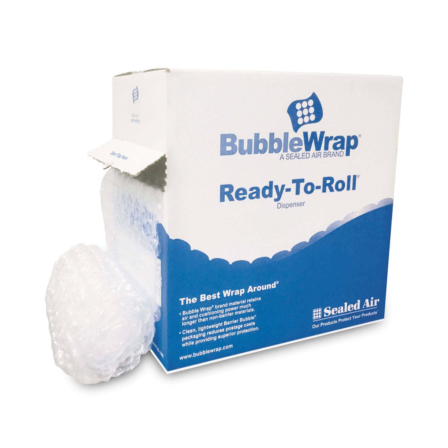Bubble Wrap Cushion Bubble Roll, 0.5" Thick, 12" x 65 ft - 