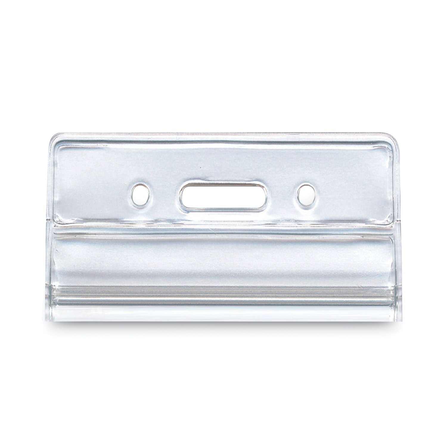 Resealable ID Badge Holders, Vertical Orientation, Transparent Frost 2.68" x 5" Holder, 2.38" x 3.75" Insert, 50/Pack