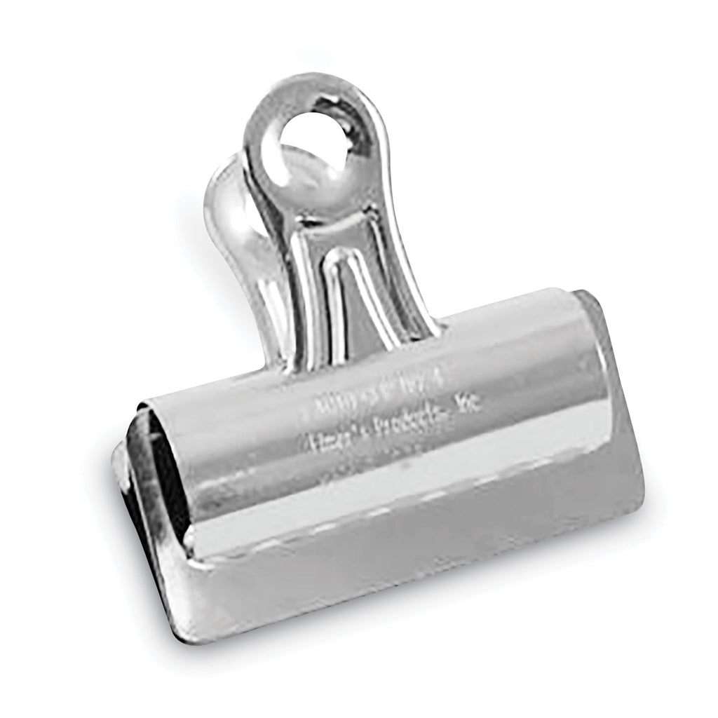 Bulldog Clips, Jumbo, Nickel, 12/Box