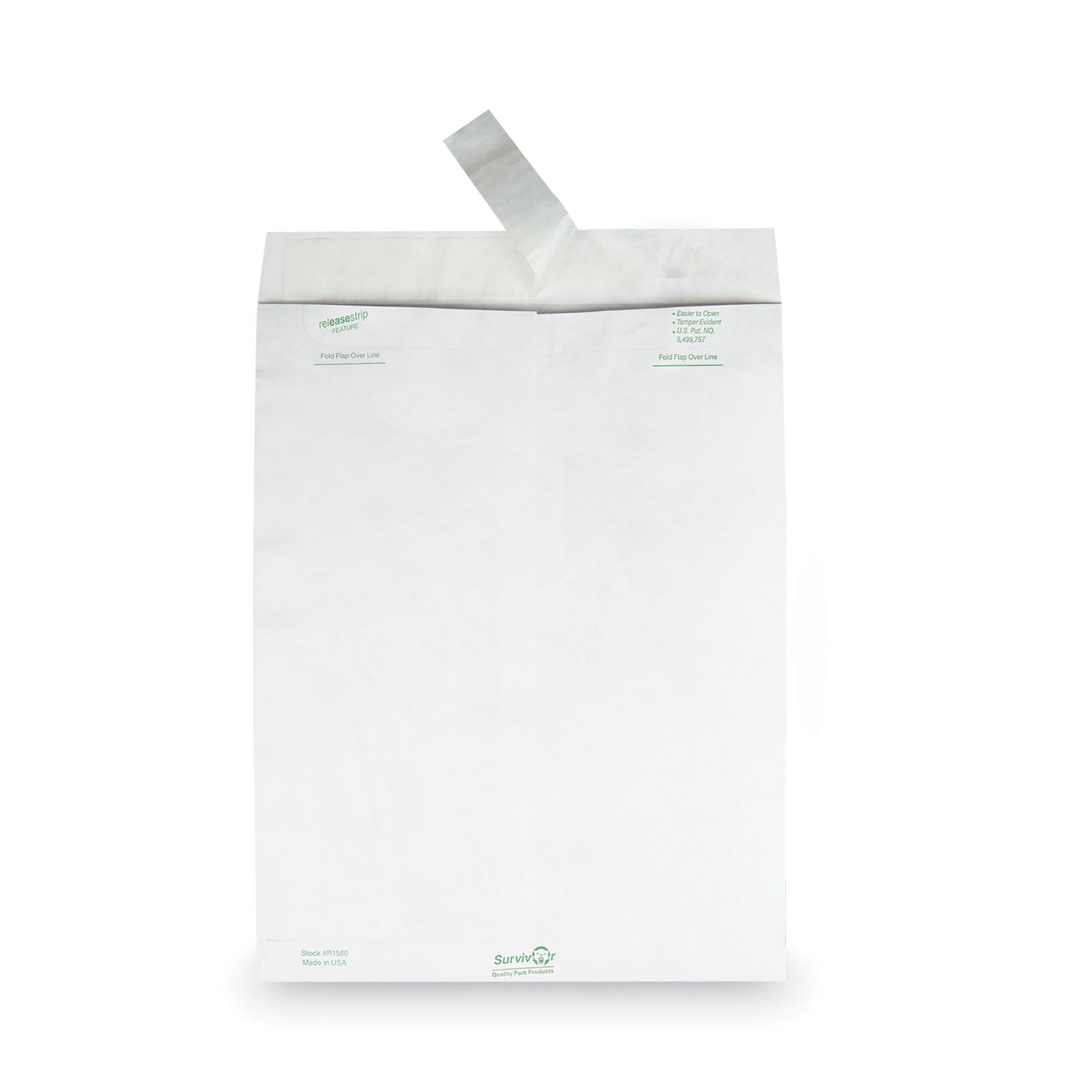 Lightweight 14 lb Tyvek Catalog Mailers, #13 1/2, Square Flap, Redi-Strip Adhesive Closure, 10 x 13, White, 50/Box - 