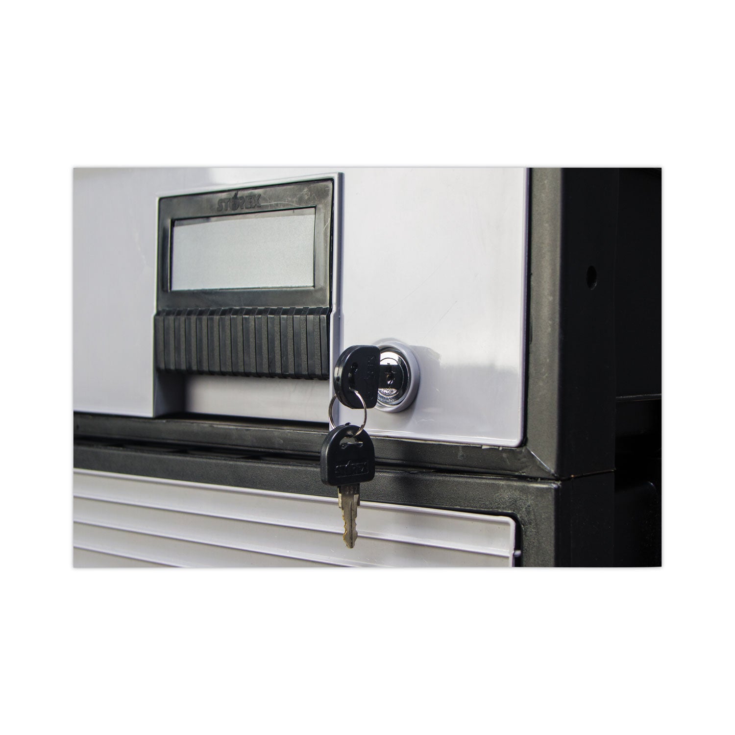 Archive Storage Drawers with Key Lock, Legal Files, 18.25" x 24" x 11.5", Black/Gray