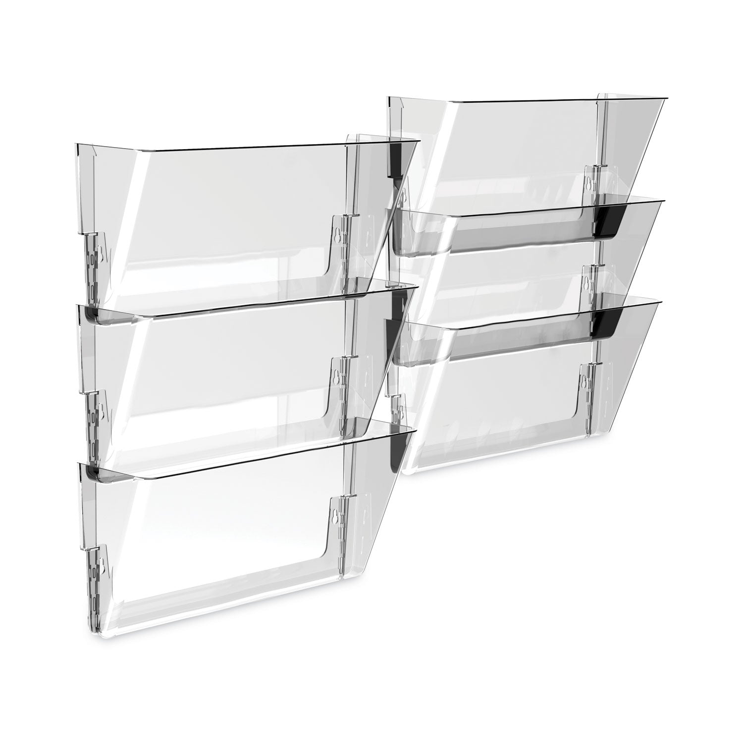 Wall File, Legal Size, 16" x 4" x 7", Clear - 