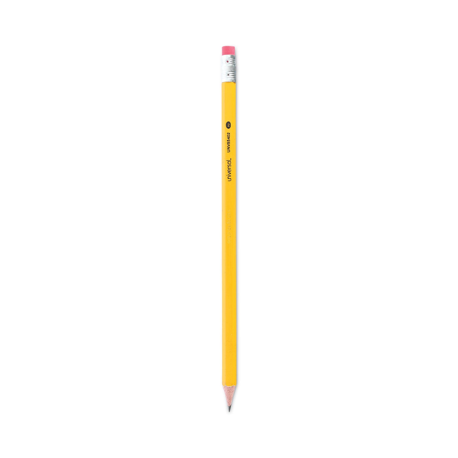 #2-pre-sharpened-woodcase-pencil-hb-#2-black-lead-yellow-barrel-72-pack_unv55402 - 1