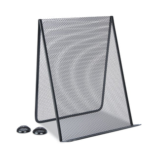 metal-mesh-document-holder-free-standing-35-sheet-capacity-metal-black_unv20027 - 1