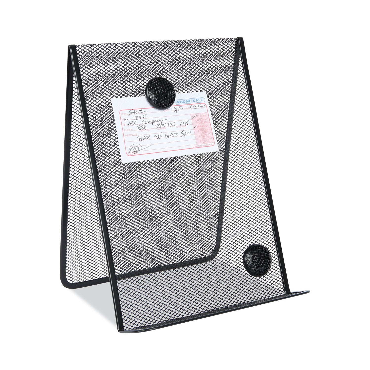 metal-mesh-document-holder-free-standing-35-sheet-capacity-metal-black_unv20027 - 5