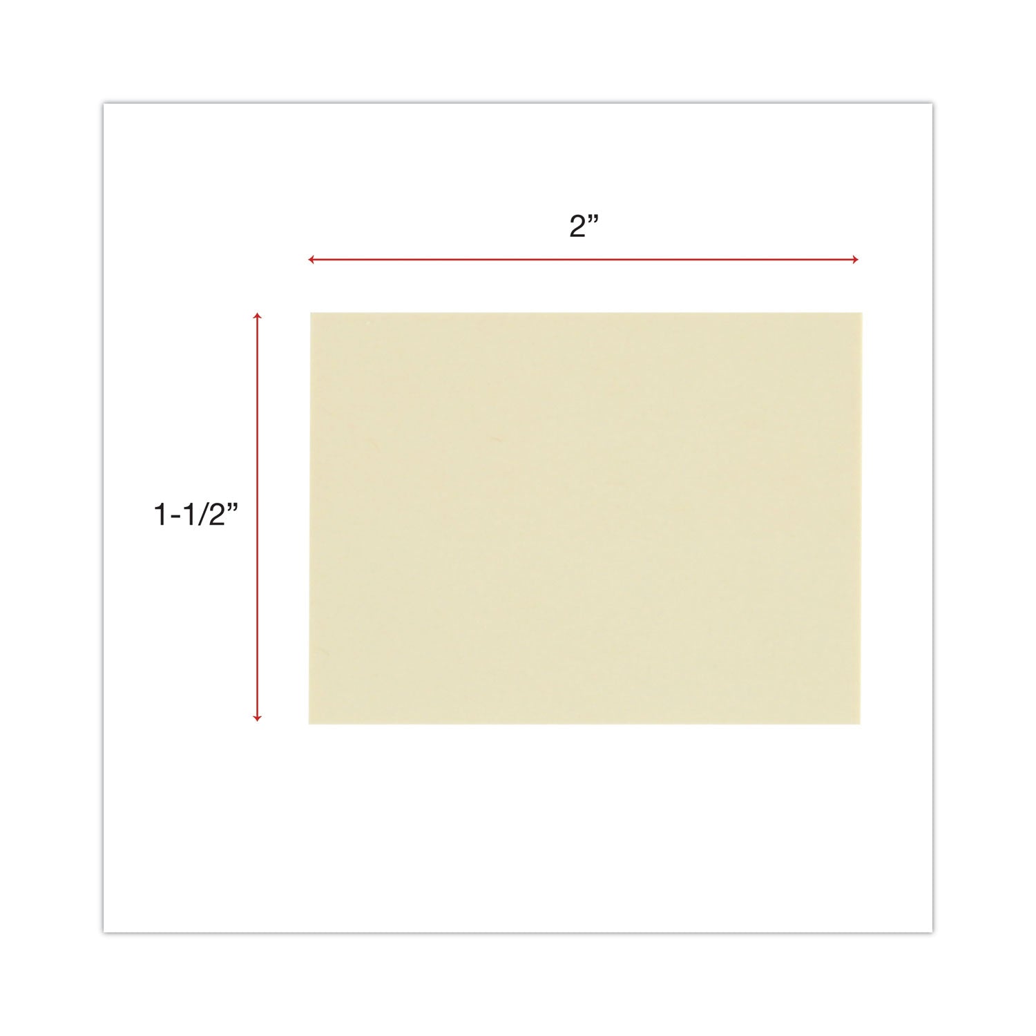 Recycled Self-Stick Note Pads, 1.5" x 2", Yellow, 100 Sheets/Pad, 12 Pads/Pack - 