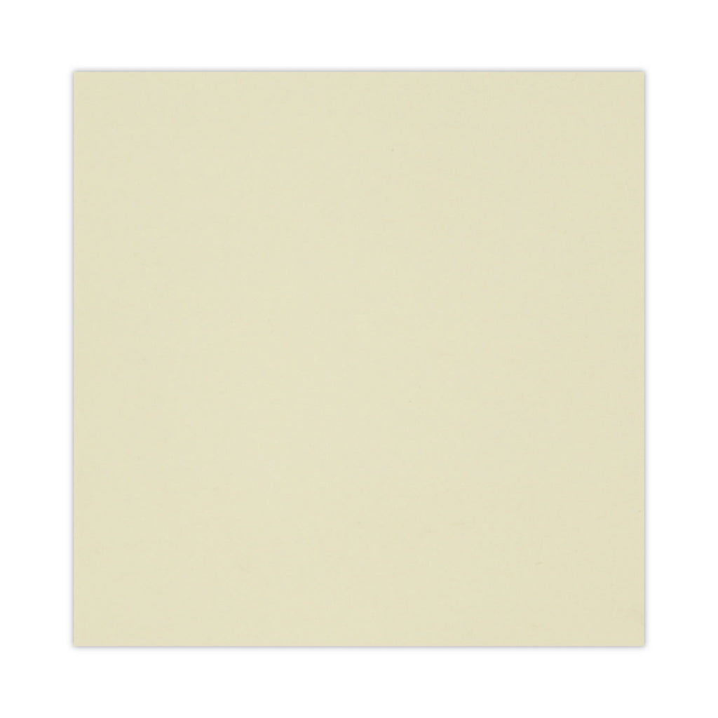 Recycled Self-Stick Note Pads, 3" x 3", Yellow, 100 Sheets/Pad, 18 Pads/Pack - 