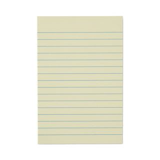 Recycled Self-Stick Note Pads, Note Ruled, 4" x 6", Yellow, 100 Sheets/Pad, 12 Pads/Pack - 