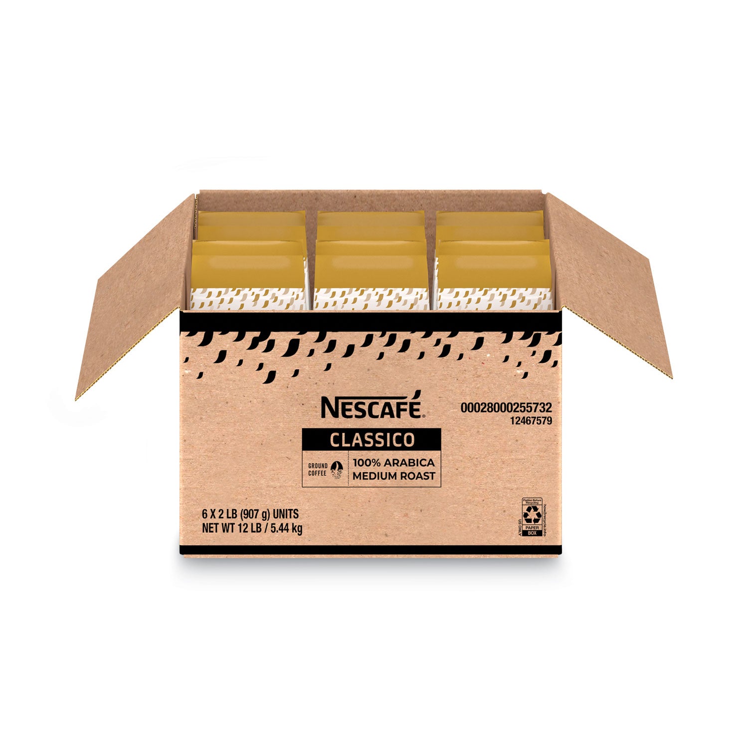 classico-100%-arabica-roast-ground-coffee-medium-blend-2-lb-bag-6-carton_nes25573ct - 2