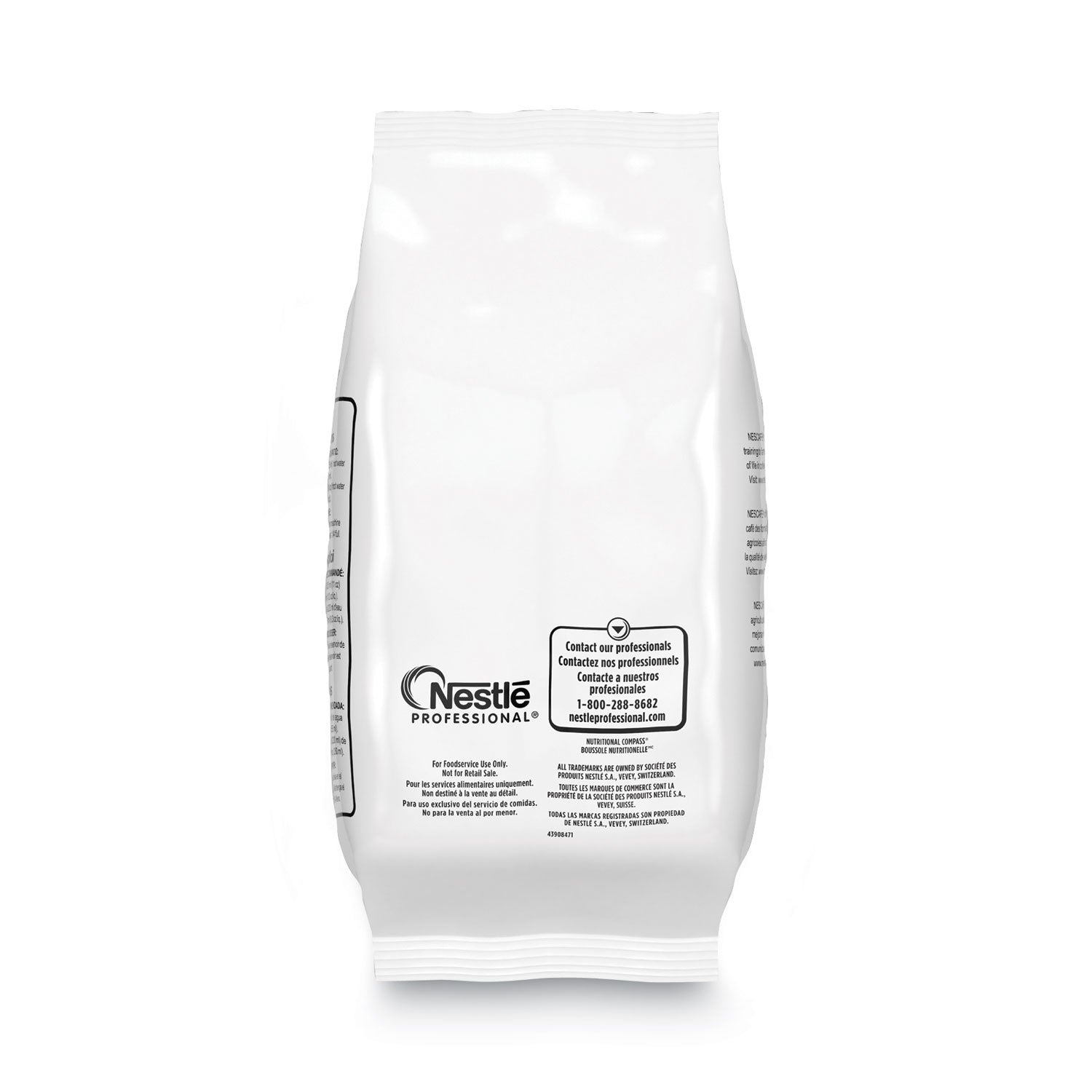 Frothy Coffee Beverage, French Vanilla, 2 lb Bag, 6/Carton