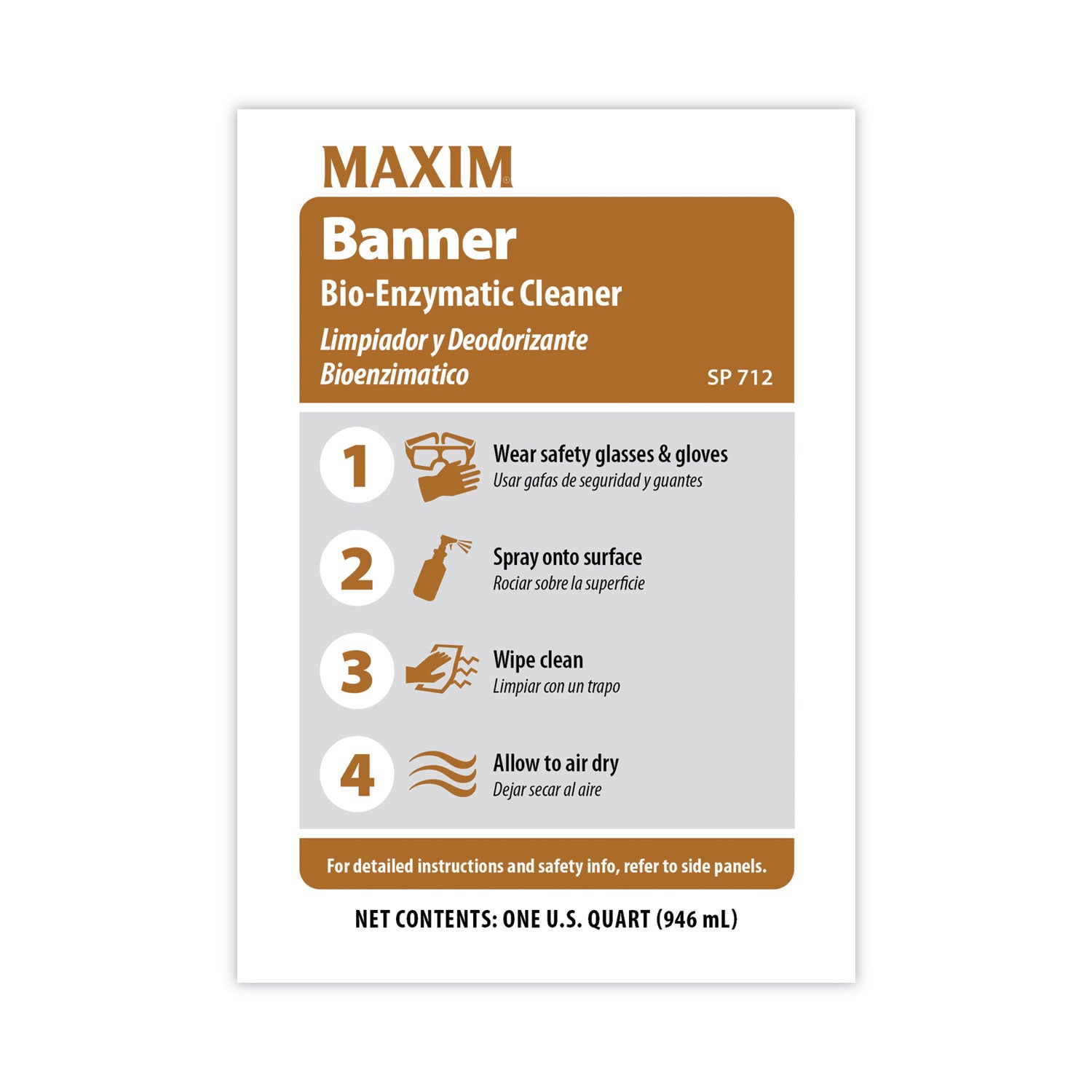 banner-bio-enzymatic-cleaner-safe-to-ship-fresh-scent-32-oz-bottle-6-carton_mlb07120086 - 2