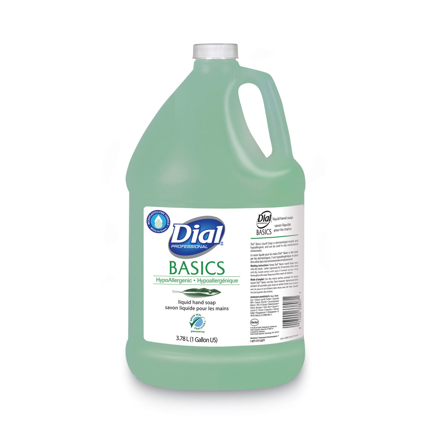 basics-mp-free-liquid-hand-soap-honeysuckle-378-l-refill-bottle-4-carton_dia33809 - 1