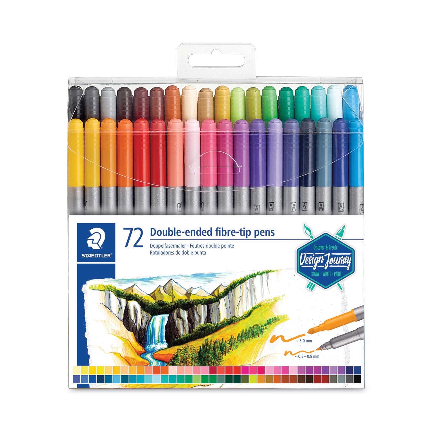double-ended-markers-assorted-bullet-tips-assorted-colors-72-pack_std3200tb7202 - 1