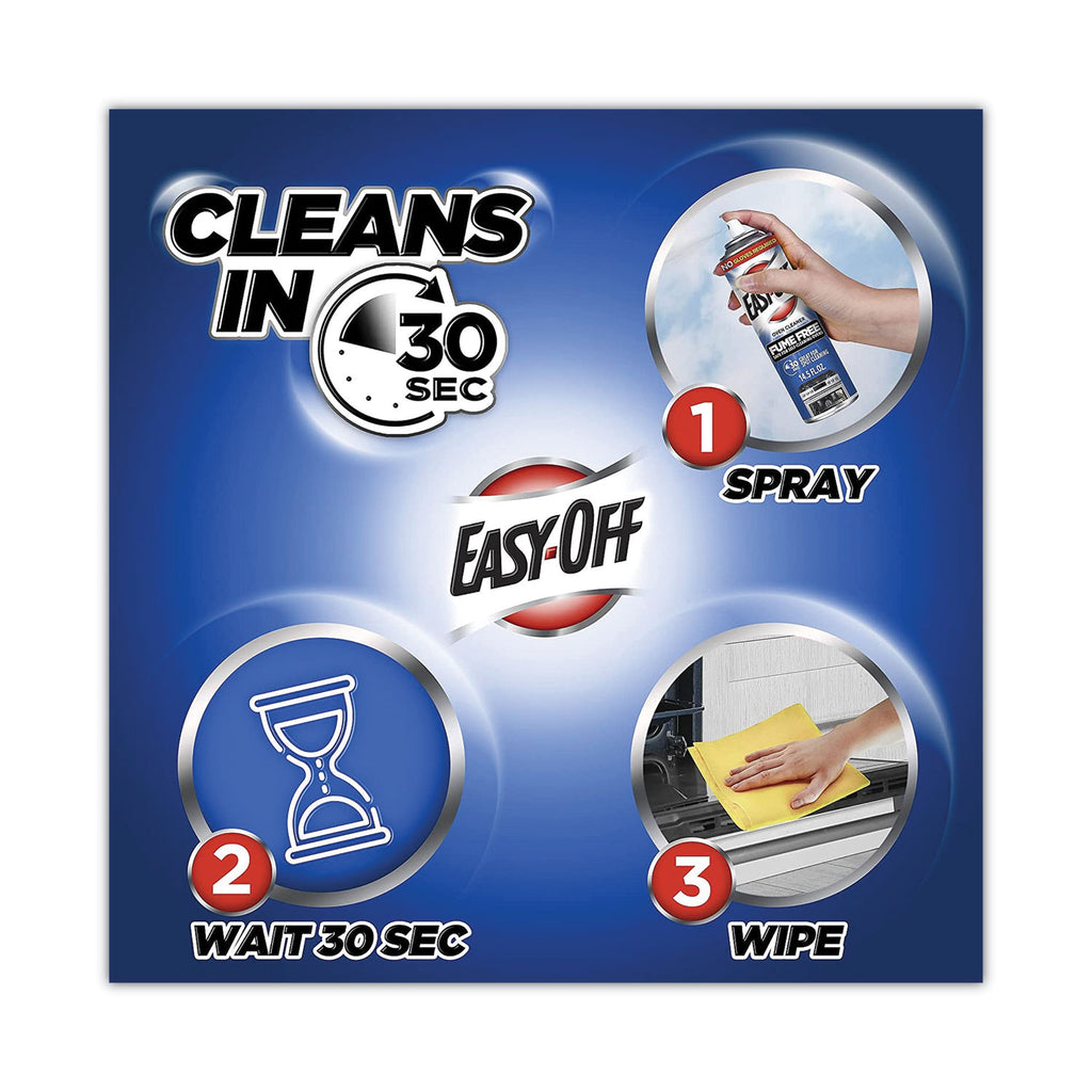 Fume-Free Oven Cleaner, Lemon Scent 14.5 oz Aerosol Spray, 12/Carton