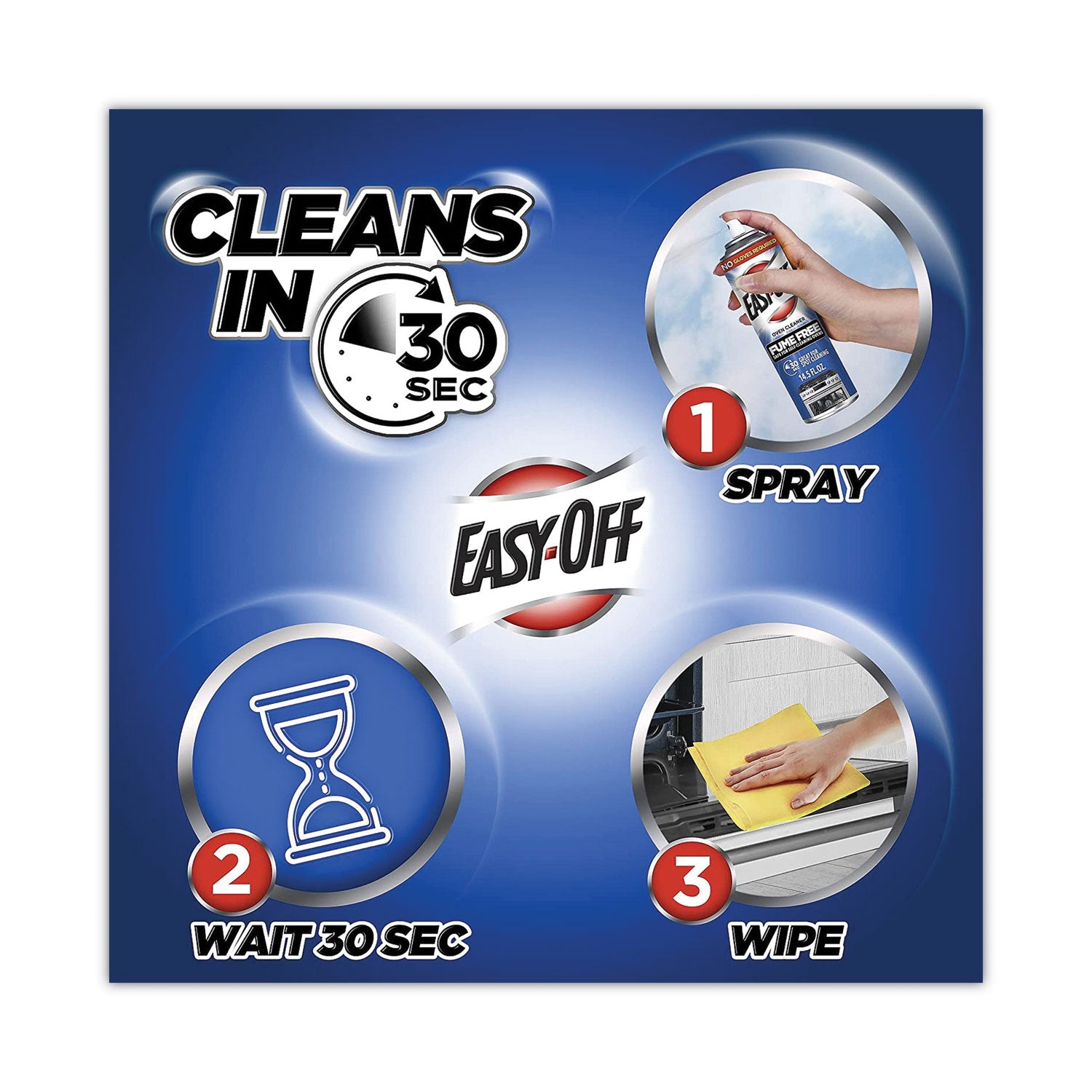 Fume-Free Oven Cleaner, Lemon Scent, 14.5 oz Aerosol Spray