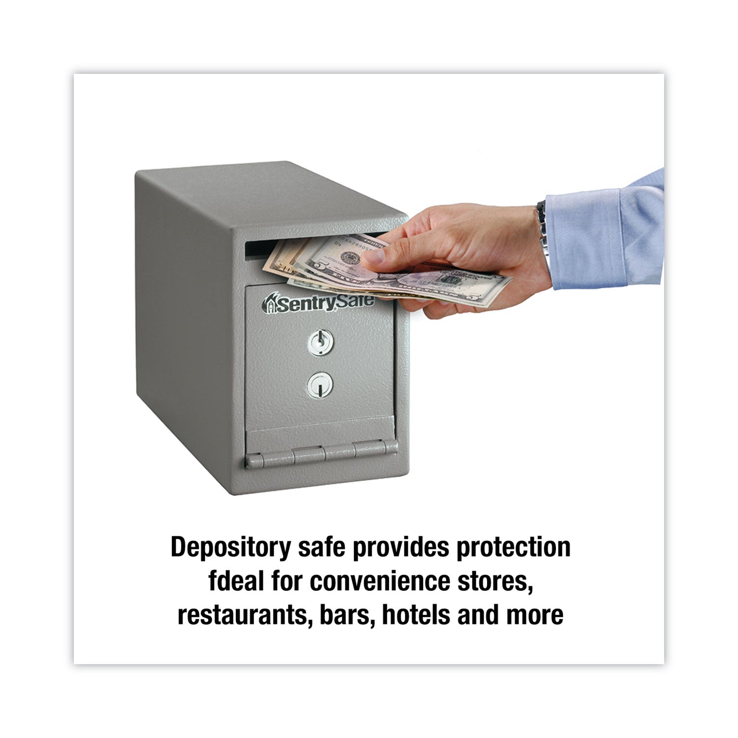 UC025K Safe, 0.23 cu ft, 6 x 12.3 x 8.5, Silver - 