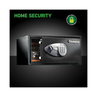 Electronic Lock Security Safe, 1 cu ft, 16.94w x 14.56d x 8.88h, Black