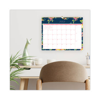 Day Designer Peyton Academic Wall Calendar, Floral Artwork, 15 x 12, White/Navy Sheets, 12-Month (July to June): 2023 to 2024