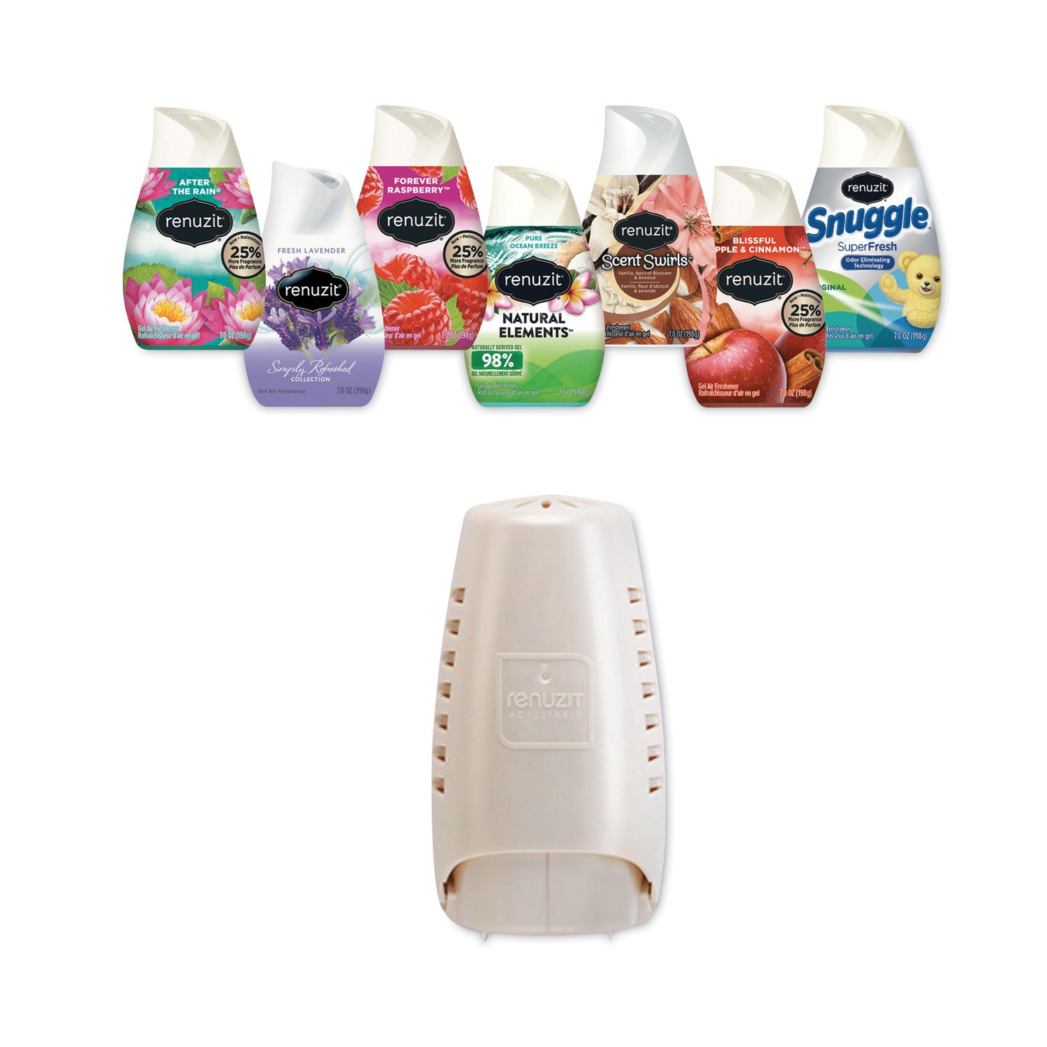 Wall Mount Air Freshener Dispenser, 3.75" x 3.25" x 7.25", Pearl, 6/Carton - 