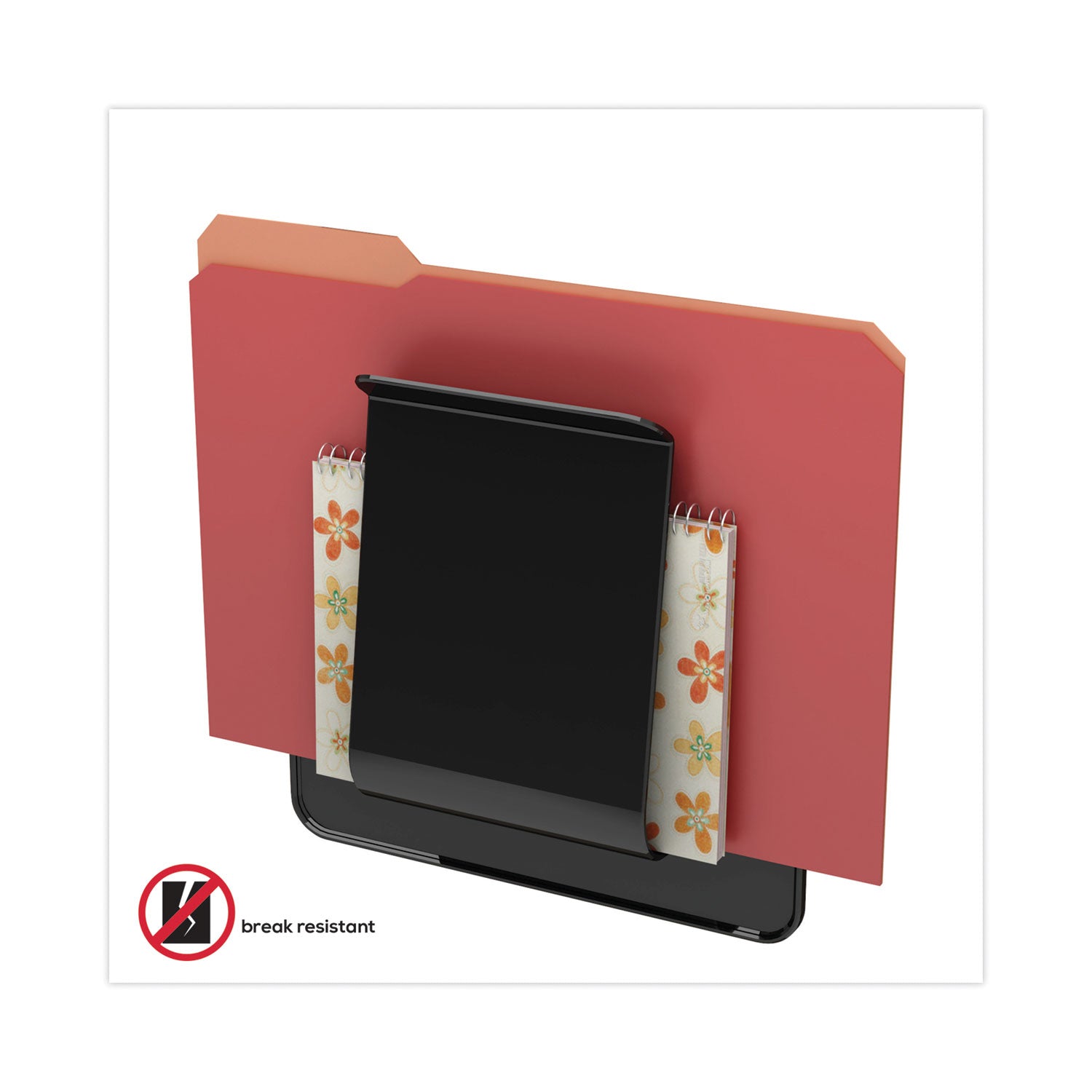 Stand Tall Wall File, Legal/Letter/Oversized Size, 9.25" x 10.63", Black - 2
