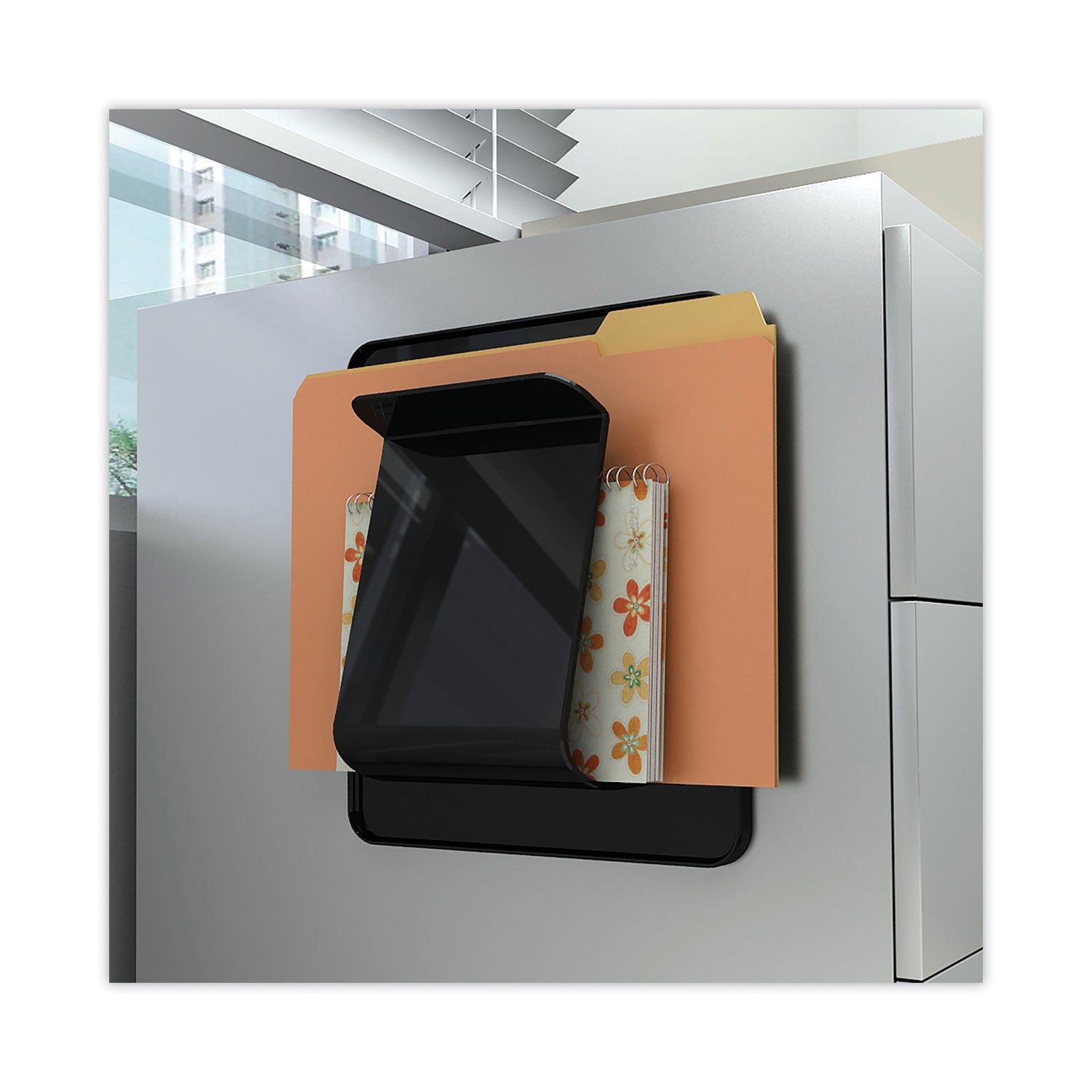 Stand Tall Wall File, Legal/Letter/Oversized Size, 9.25" x 10.63", Black - 4