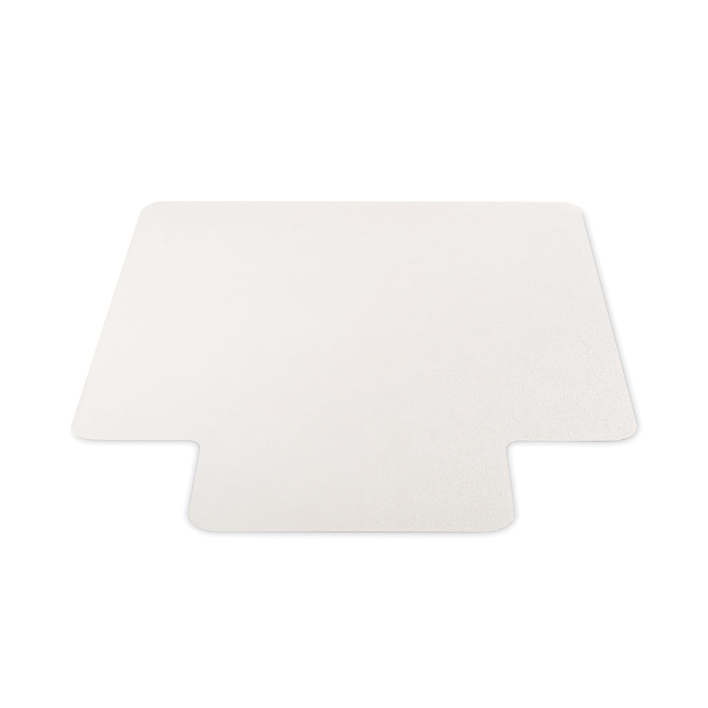 EconoMat All Day Use Chair Mat for Hard Floors, Flat Packed, 46 x 60, Lipped, Clear