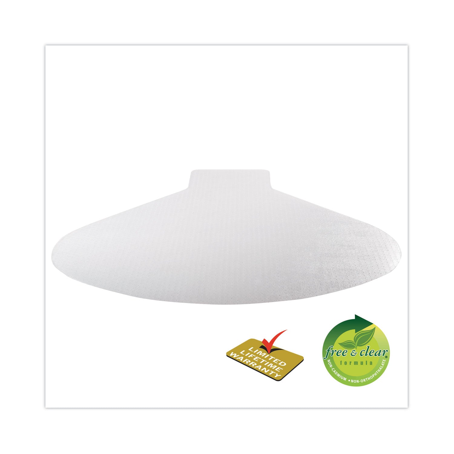 SuperMat Frequent Use Chair Mat, Medium Pile Carpet, 60 x 66, L-Shape, Clear