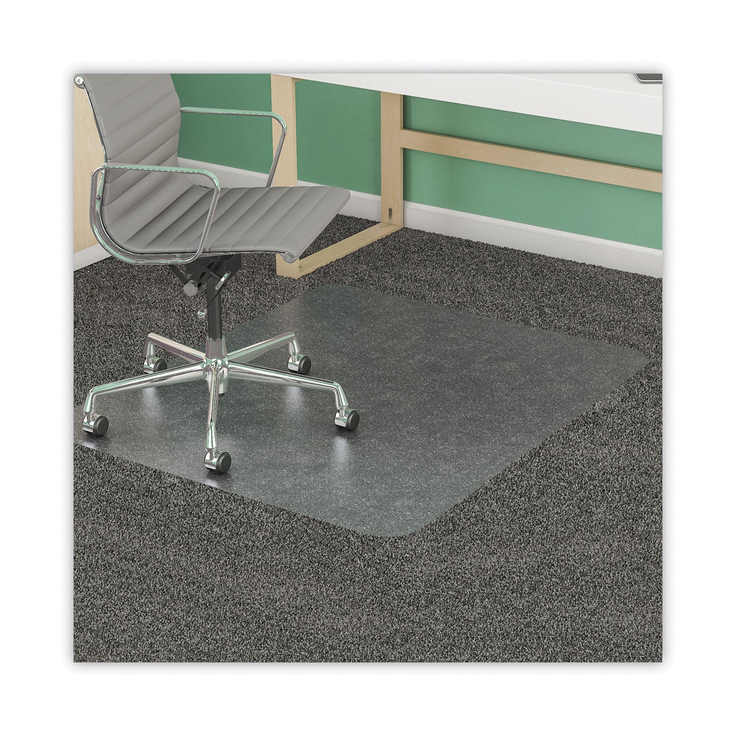 supermat-frequent-use-chair-mat-for-medium-pile-carpet-36-x-48-rectangular-clear_defcm14142 - 1