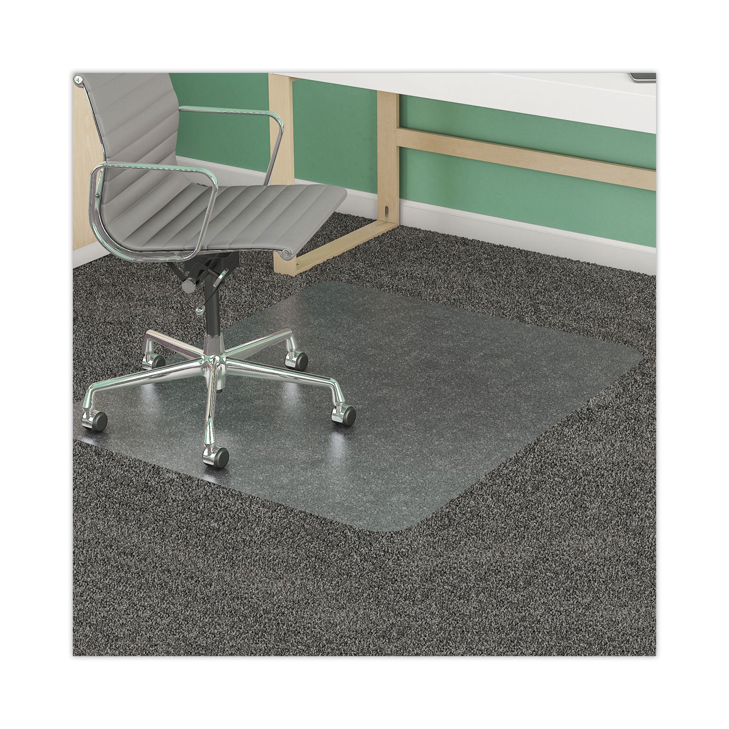 supermat-frequent-use-chair-mat-med-pile-carpet-flat-45-x-53-rectangular-clear_defcm14242 - 1