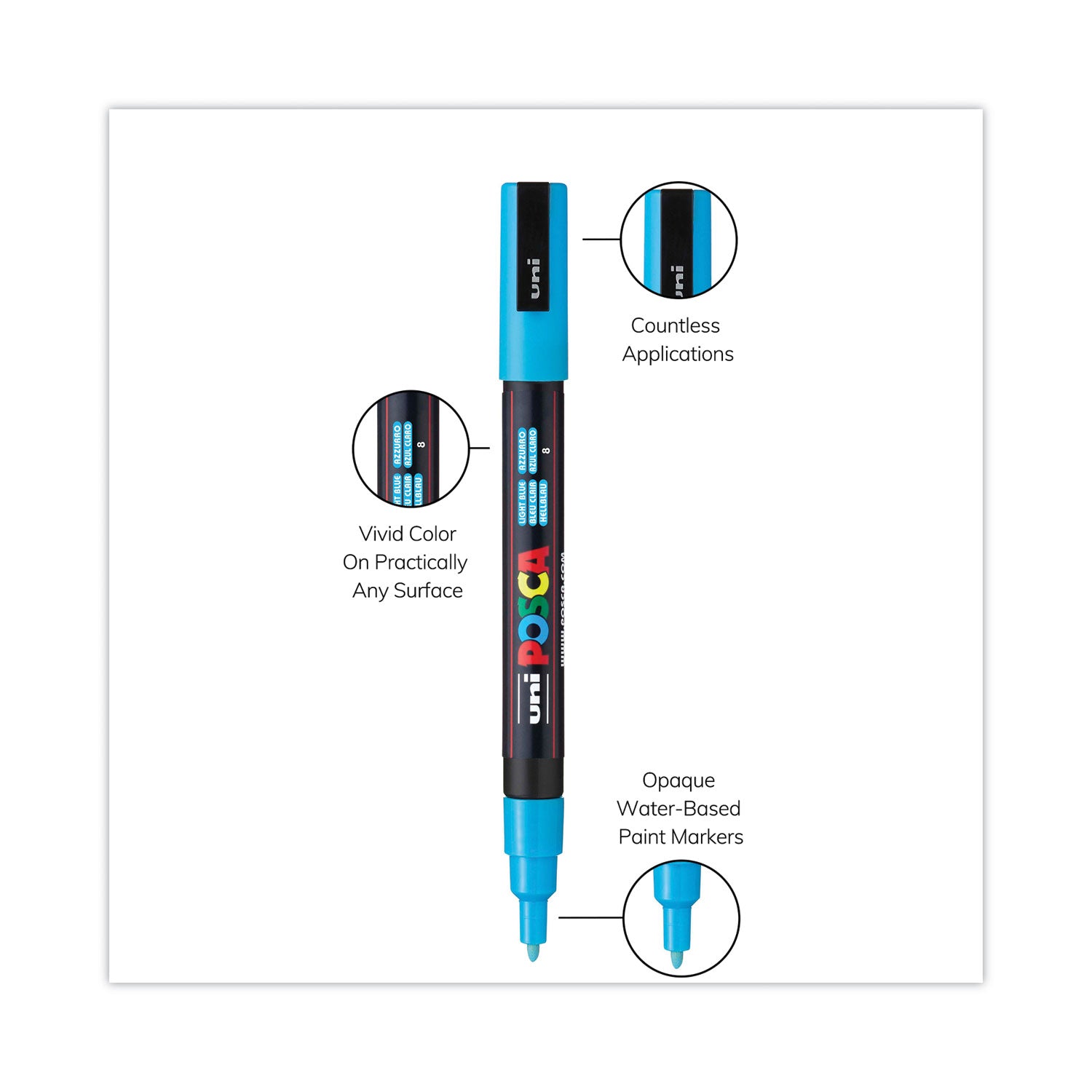 permanent-specialty-marker-fine-bullet-tip-assorted-colors-8-pack_ubcpc3m8c - 5