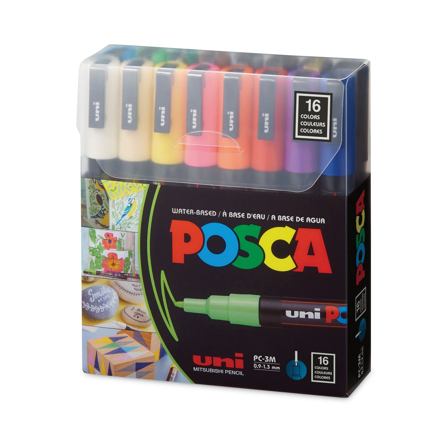 permanent-specialty-marker-fine-bullet-tip-assorted-colors16-pack_ubcpc3m16c - 3