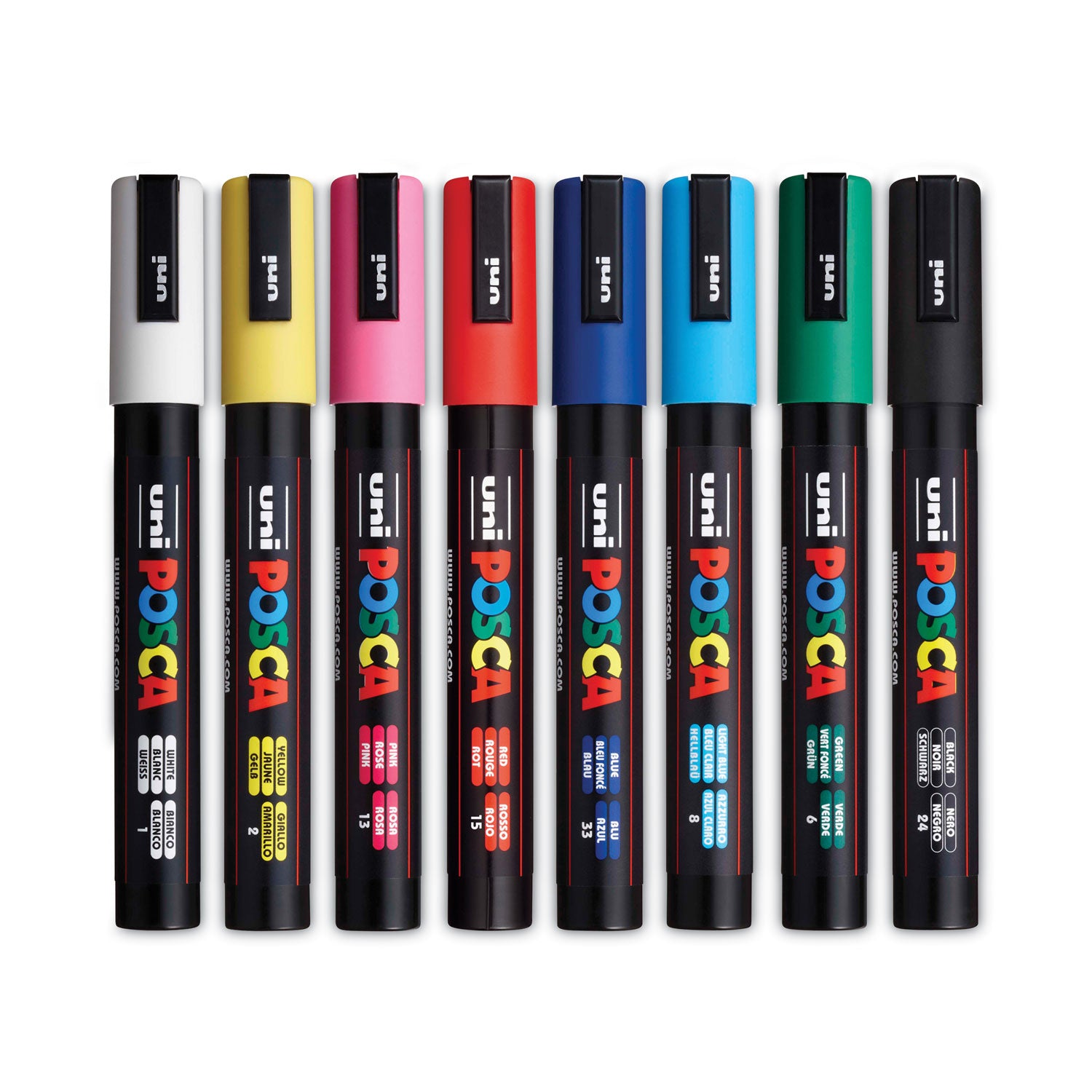 Permanent Specialty Marker, Medium Bullet Tip, Assorted Colors, 8/Pack